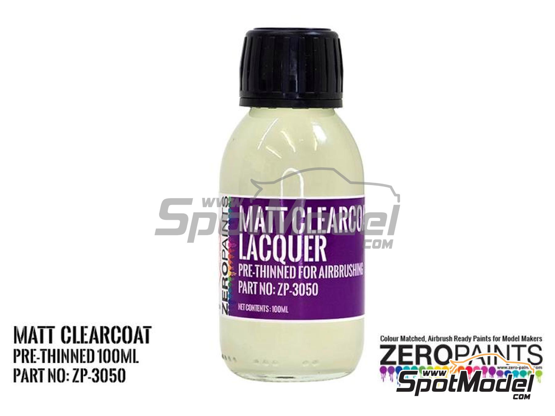 Image 1: Matt Clearcoat Lacquer pre-thinned - 1 x 100ml | Clearcoat manufactured by Zero Paints (ref.&nbsp;ZP-3050)