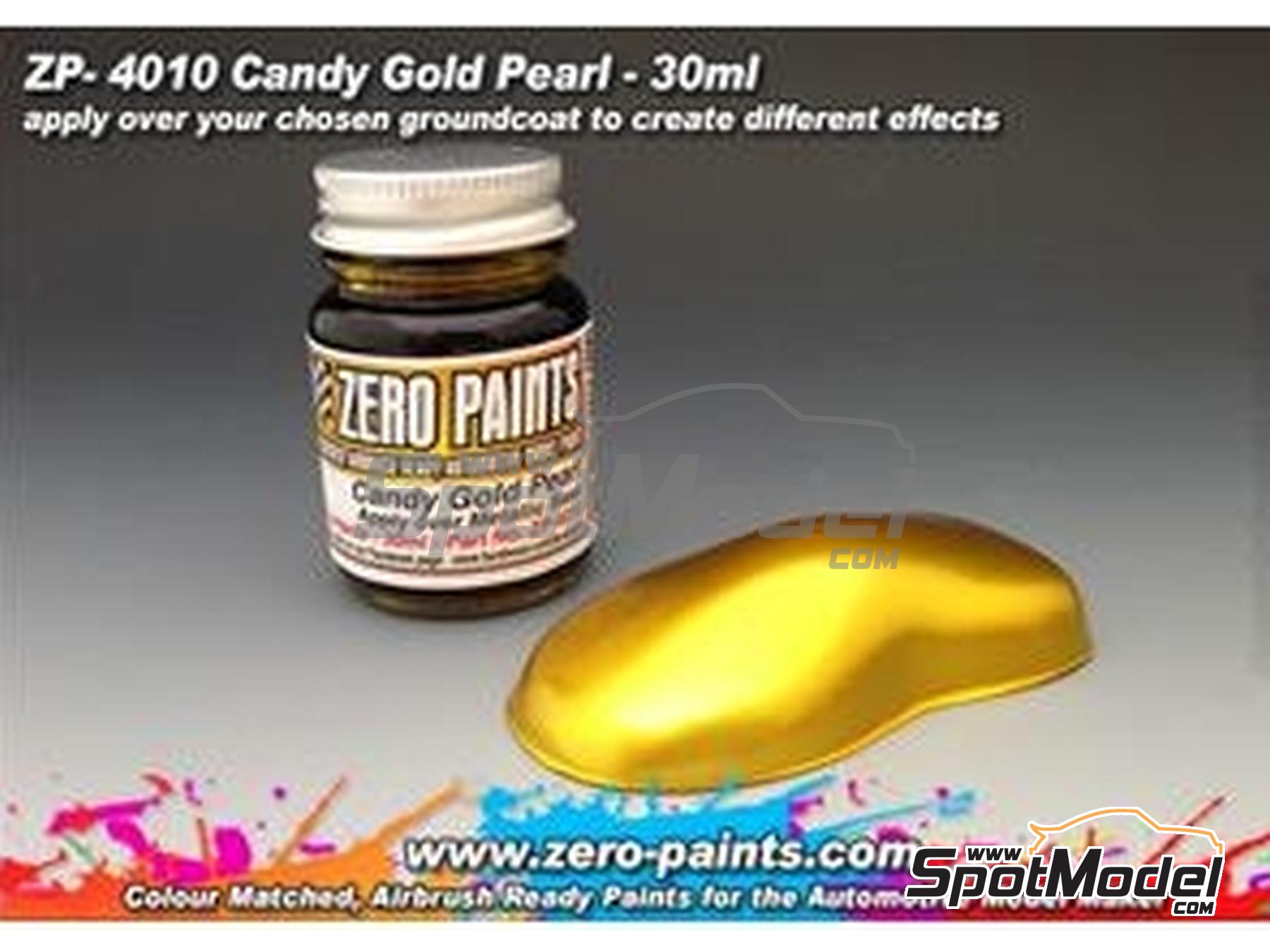Image 1: Candy Gold Pearl Paint - 1 x 30ml | Paint for airbrush manufactured by Zero Paints (ref.&nbsp;ZP-4018)