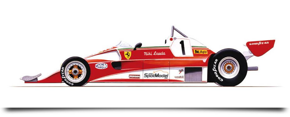 Brabham F1 Alfa Romeo Retro Design Niki Lauda - F1 - Sticker