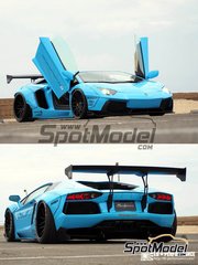 A.R.M Industries: Transkit 1/24 scale - Lamborghini Aventador Liberty Walk - resins, decals - for Aoshima reference 058640