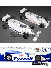 ACE: Car scale model kit 1/20 scale - Tyrrell Ford 011 - World Championship 1981 - resin multimaterial kit
