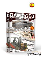 AK Interactive: Magazine - Damaged - Weathered and worn: Number 1 - spanish edition