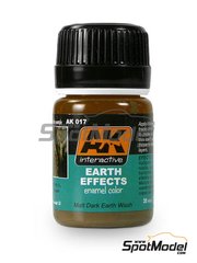 AK Interactive: Efecto AK Weathering - Tierra oscura - Dark Earth - 1 x 30ml
