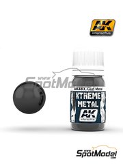 AK Interactive: Xtreme metal paint - Gun metal - 1 x 30ml