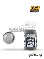 AK Interactive: Pintura Xtreme metal - Acero inoxidable - 1 x 30ml