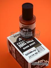 AK Interactive: Paint - Dark Rust Precision Panel Liner - 1 x 30ml