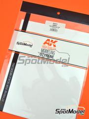 AK Interactive: Plasticard - Styrene sheet 0.3 mm - plastic parts - 3 units