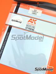 AK Interactive: Plasticard - Styrene sheet 1 mm - plastic parts - 2 units