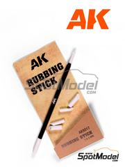 AK Interactive: Paint tool - Rubbing Stick - 3mm and 5 mm - metal parts and plastic parts