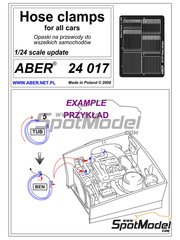 Aber: Clamps 1/24 scale - Hose Clamps - photo-etched parts