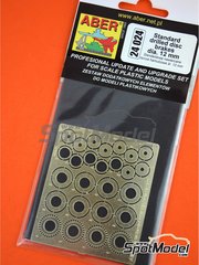 Aber: Brakes 1/24 scale - Standard drilled brake discs - photo-etched parts and assembly instructions
