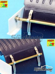 Aber: Detail 1/24 scale - Truck fender holders - photo-etched parts, metallic parts image