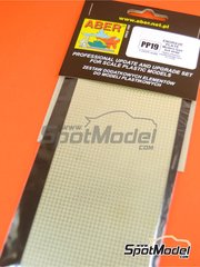 Aber: Engraved plate 1/24 scale - Engrave plates with anti-slip texture #19 - 90x60 mm - photo-etched parts image