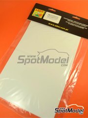 Aber: Polystyrene - plasticard plastic sheets - Polystyrene plates - 195 x 315 x 0,25 mm - 5 units image