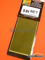 Aber: Mesh - Square grid - 80x45 mm - 0,5x0,5 mm - photo-etched parts image