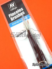 Acrylicos Vallejo: Brush - Toray synthetic brushes, sizes 0, 1 and 2 - 3 units