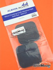 Albion Alloys: Lijas - Micro Finishing Cloth Abrasive Pads Refill - grano 3600 - 2 unidades