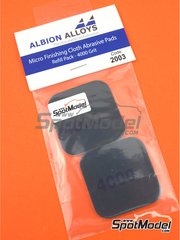 Albion Alloys: Lijas - Micro Finishing Cloth Abrasive Pads Refill - grano 4000 - 2 unidades