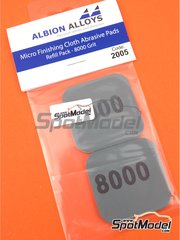 Albion Alloys: Lijas - Micro Finishing Cloth Abrasive Pads Refill - grano 8000 - 2 unidades