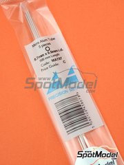Albion Alloys: Material - Aluminium Micro Tube 0.7 mm x 0.5 mm x 250 mm - metal parts - 3 units
