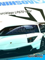 Aoshima: Car scale model kit 1/24 scale - Lamborghini Murcielago LP670-4 SV SuperVeloce - plastic model kit image