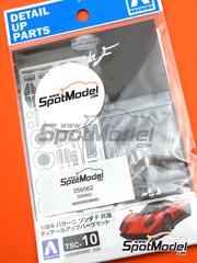 Aoshima: Detail up set 1/24 scale - Pagani Zonda F 2005 - photo-etched parts, turned metal parts and other materials - for Aoshima references 056035 and 058060  image