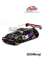 Arena Modelli: Car scale model kit 1/43 scale - Alfa Romeo 4C Picchio sponsored by Fuchs, Titan #49 - Alessandro Gabrielli (IT) - Trento Bondone Hill Climb 2019 - photo-etched parts, resin parts, rubber parts, turned metal parts, water slide decals, white metal parts and assembly instructions