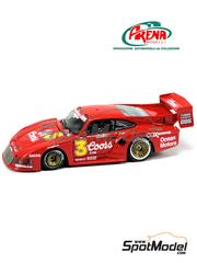 Arena Modelli: Car scale model kit 1/43 scale - Porsche 935 M16 sponsored by Coors #3 - Jim Busby (US) - Portland 100 Miles 1980 - photo-etched parts, resin parts, rubber parts, turned metal parts, water slide decals, white metal parts, other materials and assembly instructions image