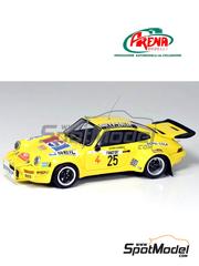 Arena Modelli: Car scale model kit 1/43 scale - Porsche 911 Carrera RS 3.0 sponsored by Pepsi #25 - Nicolas Koob (LU) + Dan Heiderscheid (LU) - Monte Carlo Rally - Rallye Automobile de Monte-Carlo 1978 - photo-etched parts, resin parts, rubber parts, turned metal parts, water slide decals, white metal parts and assembly instructions