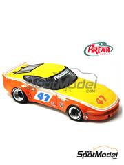 Arena Modelli: Car scale model kit 1/43 scale - Datsun 240Z Frisselle Team #47 - Brad Frisselle (US) - Daytona 250 miles 1976 - metal parts, photo-etched parts, resin parts, rubber parts, water slide decals, white metal parts and painting instructions