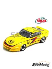 Arena Modelli: Car scale model kit 1/43 scale - Datsun 240Z Different Drummer Racing Team #93 - Greg Sorrentino (US) - Mid Ohio 100 Miles 1977 - metal parts, photo-etched parts, resin parts, rubber parts, water slide decals, white metal parts and painting instructions image