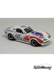 Arena Modelli: Car scale model kit 1/43 scale - Chevrolet Corvette C3 sponsored by BFG #60 - Jacques Duval (CA) + Al Mason (CA) - Canadian Endurance Series 1973 - photo-etched parts, resin parts, rubber parts, water slide decals, white metal parts and assembly instructions