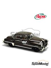 Arena Modelli: Car scale model kit 1/43 scale - Chrysler Saratoga #407 - Paul Frere (BE) + Andr� Milhoux (BE) - Mille Miglia 1953 - metal parts, photo-etched parts, resin parts, rubber parts, water slide decals, white metal parts, other materials and painting instructions