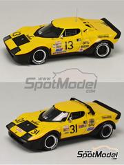 Arena Modelli: Car scale model kit 1/43 scale - Lancia Stratos Hallet Motor Racing  Team sponsored by Valvoline #13, 31 - Anatoly Arutunoff (US) - 12 Hours Sebring, 24 Hours of Daytona 1982 - photo-etched parts, resin parts, rubber parts, turned metal parts, water slide decals, white metal parts, assembly instructions and painting instructions