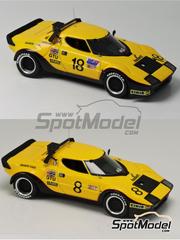 Arena Modelli: Car scale model kit 1/43 scale - Lancia Stratos sponsored by Quaker State #8, 18 - Anatoly Arutunoff (US) - 12 Hours Sebring, 24 Hours of Daytona 1980 - photo-etched parts, resin parts, rubber parts, turned metal parts, water slide decals, white metal parts, assembly instructions and painting instructions