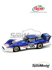 Arena Modelli: Car scale model kit 1/43 scale - Chrevrolet Corvette Tube Frame USA Racing Team #68 - Richard Valentine (US) + Bill Alsup (US) - Watkins Glen 6 Hours, Daytona 250 miles 1980 - photo-etched parts, resin parts, rubber parts, turned metal parts, water slide decals, white metal parts, assembly instructions and painting instructions