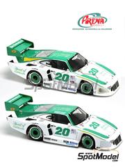 Arena Modelli: Car scale model kit 1/43 scale - Porsche 935 JLP 2 sponsored by Spirit of Cleveland #20 - Freddy Baker (US) + Don Herman (US) + Rich Maher (US) + Richard Silver (US) - 12 Hours Sebring, 24 Hours of Daytona 1985 - photo-etched parts, resin parts, rubber parts, turned metal parts, water slide decals, white metal parts and assembly instructions