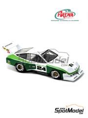 Arena Modelli: Car scale model kit 1/43 scale - Chevrolet Monza sponsored by Executive Industries #24 - Tom Frank (US) - 3 Hours Mid Ohio 1977 - photo-etched parts, resin parts, rubber parts, turned metal parts, water slide decals and white metal parts image