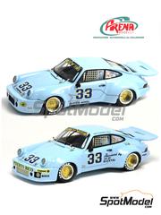 Arena Modelli: Car scale model kit 1/43 scale - Porsche 911 Carrera RSR Boricua Racing Team #33 - Bonky Fernandez (PR) + John Paul (US) + Phil Currin (US) - 24 Hours of Daytona 1978 - photo-etched parts, resin parts, rubber parts, turned metal parts, water slide decals, white metal parts and assembly instructions