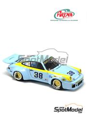 Arena Modelli: Car scale model kit 1/43 scale - Porsche 911 Carrera RSR Boricua Racing Team #33 - Bonky Fernandez (PR) + Walt Bohren (US) - Daytona 250 miles 1978 - photo-etched parts, resin parts, rubber parts, turned metal parts, water slide decals, white metal parts and painting instructions