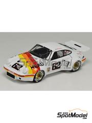 Arena Modelli: Maqueta de coche escala 1/43 - Porsche 911 Carrera RSR Equipo Sports Limited Racing patrocinado por Head N 62 - Bob Bergstrom (US) - Laguna Seca IMSA GT 1974 - fotograbados, piezas de resina, piezas de goma, piezas de metal torneado, calcas de agua, piezas de metal blanco, manual de instrucciones e instrucciones de pintado