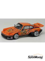 Arena Modelli: Car scale model kit 1/43 scale - Porsche 911 SC sponsored by Coin Operated Racing #56 - Rick Borlase (US) - Trans-Am Portland 1981 - photo-etched parts, resin parts, rubber parts, turned metal parts, water slide decals, white metal parts, assembly instructions and painting instructions image