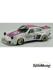 Arena Modelli: Car scale model kit 1/43 scale - Porsche 911 S sponsored by Beverly Porsche Audi #2 - Bill Freeman (US) + Paul Newman (US) - 12 Hours Sebring 1977 - photo-etched parts, resin parts, rubber parts, turned metal parts, water slide decals, white metal parts, assembly instructions and painting instructions image