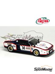 Arena Modelli: Car scale model kit 1/43 scale - De Tomaso Pantera sponsored by Arexons #14 - Maurizio Micangeli (IT) + Carlo Pietromarchi (IT) - N&uuml;rburgring 1000 Kilometres 1976 - photo-etched parts, resin parts, rubber parts, water slide decals and assembly instructions image