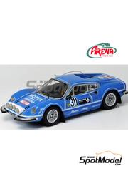 Arena Modelli: Car scale model kit 1/43 scale - Ferrari Dino 246 GT sponsored by Motta #30 - Pierluigi Pantaleoni (IT) +  Maioli (IT) - Rally Due Valli 1980 - photo-etched parts, resin parts, rubber parts, water slide decals and assembly instructions