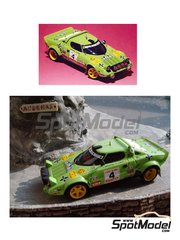 Arena Modelli: Car scale model kit 1/43 scale - Lancia Stratos HF Group 4 sponsored by Casinos de Catalu�a #4 - Jorge de Bagration (ES) + Nuria Llopis (ES) - Costa Brava Rally 1979 - photo-etched parts, resin parts, rubber parts, turned metal parts, water slide decals, white metal parts and assembly instructions