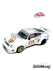 Arena Modelli: Car scale model kit 1/43 scale - Porsche 911 Carrera RSR GW Dickinson Team sponsored by Mr. Pibb #6 - Hurley Haywood (US) - IMSA Road Atlanta 100 Miles, IMSA Mosport 100 Miles 1975 - photo-etched parts, resin parts, rubber parts, turned metal parts, water slide decals and white metal parts image