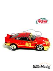 Arena Modelli: Car scale model kit 1/43 scale - Porsche 911 S R&R Racing Team sponsored by Pinelake Village #60 - Rusty Bond (US) + Ren Tilton (US) + John Thomas (US) - 24 Hours of Daytona 1977 - photo-etched parts, resin parts, rubber parts, turned metal parts, water slide decals, white metal parts and assembly instructions