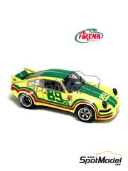 Arena Modelli: Car scale model kit 1/43 scale - Porsche 911 S Barrick Motor Racing Team #89 - Dave Causey (US) + Don Parish (US) - Mid Ohio 100 Miles 1976 - photo-etched parts, resin parts, rubber parts, turned metal parts, water slide decals, white metal parts and assembly instructions image