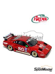 Arena Modelli: Car scale model kit 1/43 scale - Ferrari 308 GTB Achilli Motors Team sponsored by Castrol #80 - Martino Finotto (IT) + Ruggero Melgrati (IT) + John Finger (US) - 12 Hours Sebring 1995 - photo-etched parts, resin parts, rubber parts, turned metal parts, water slide decals, white metal parts and assembly instructions